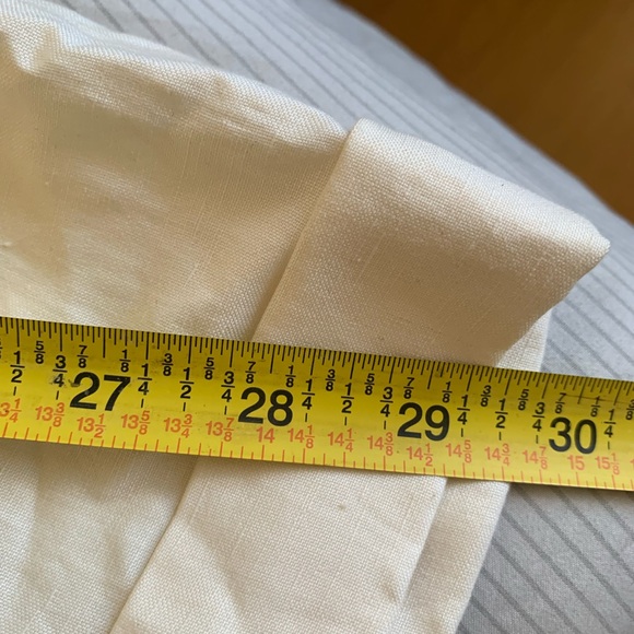 Ralph Lauren Purple Label Mens Dress Pants 42 x 29 Silk Linen Cream adjusters - Picture 8 of 8